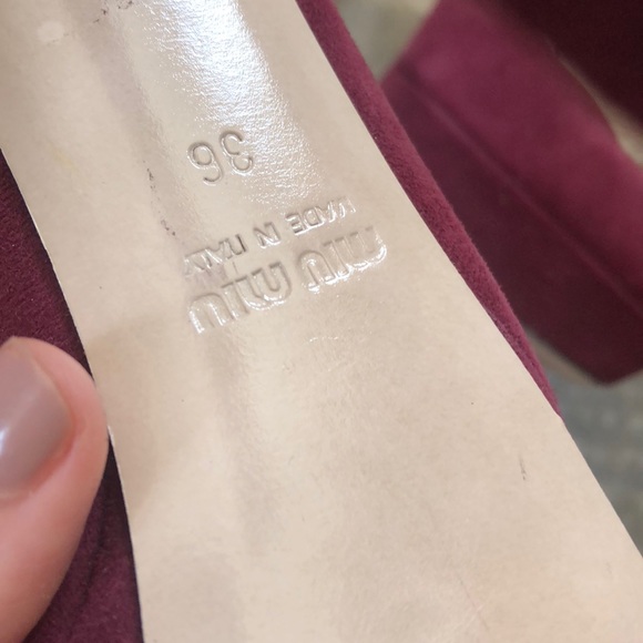 Miu Miu plum heels - Picture 5 of 8